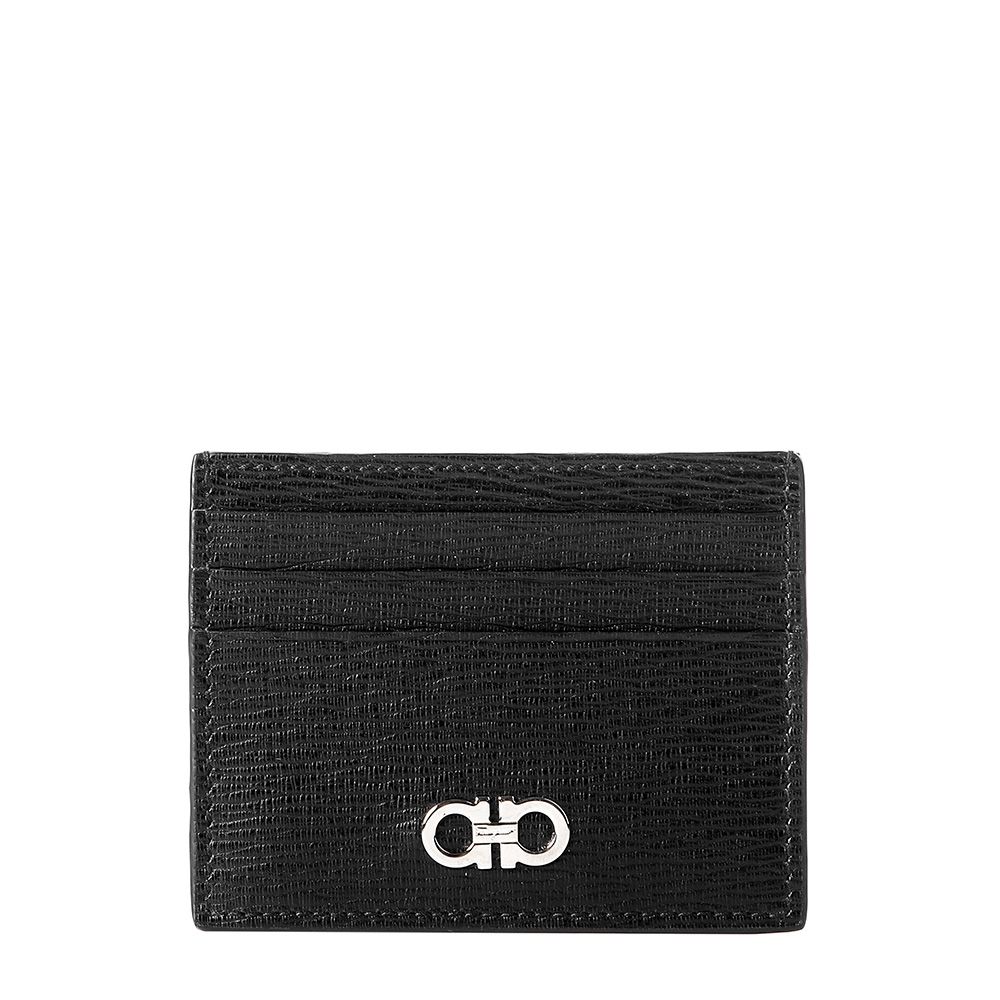 Salvatore Ferragamo Men's Card Wallet (66 A302 NERO 0698914)