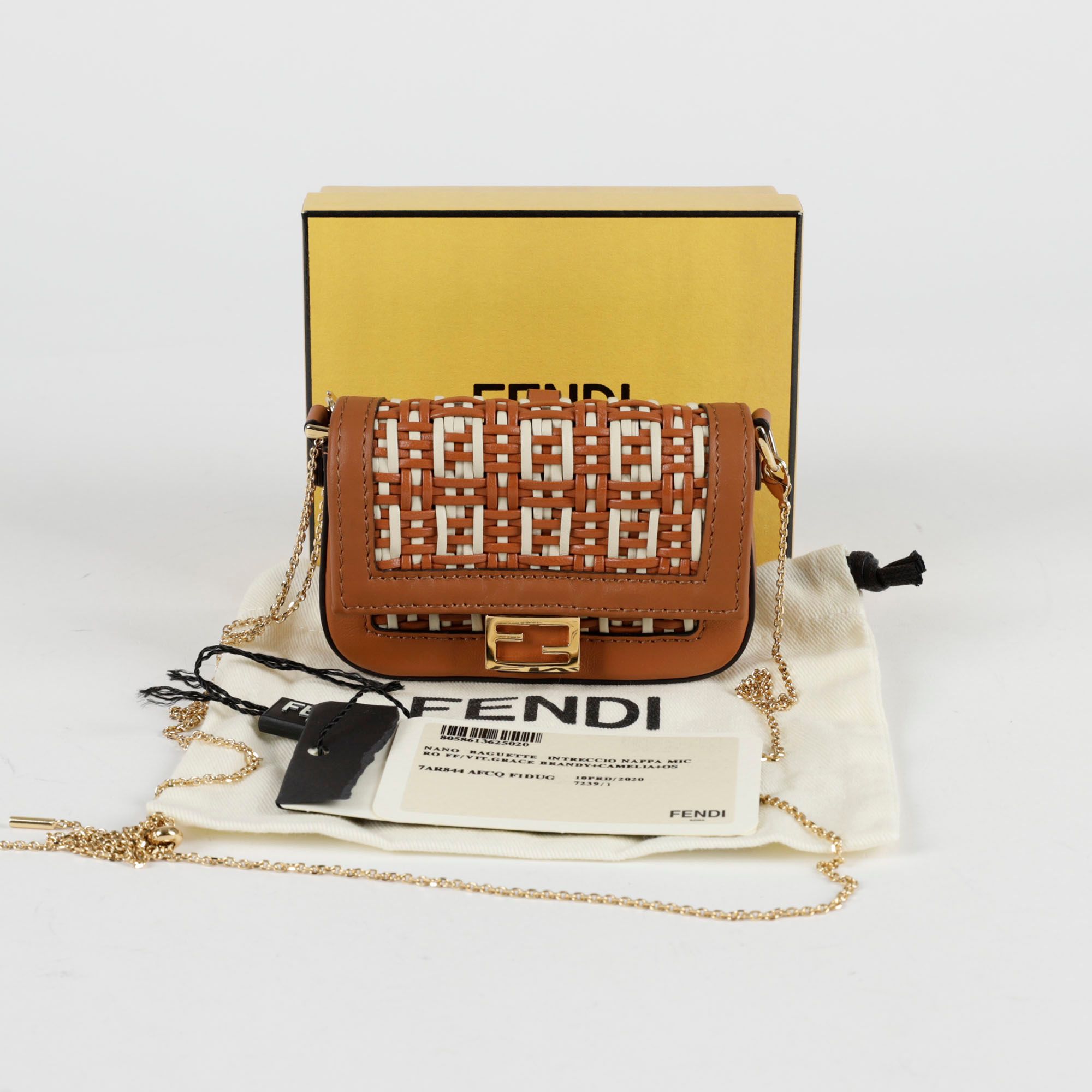 Fendi Nano Basket Crossbody Bag 7AR844
