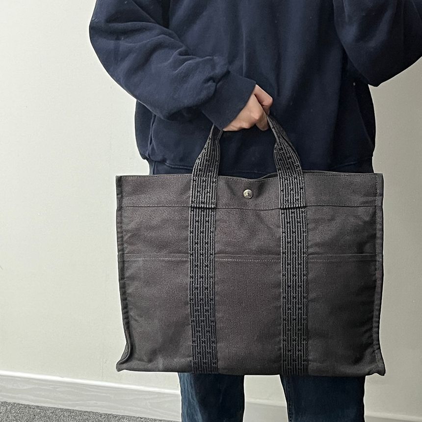 Hermes Canvas Tote Bag with Luxury Feel S250314-02