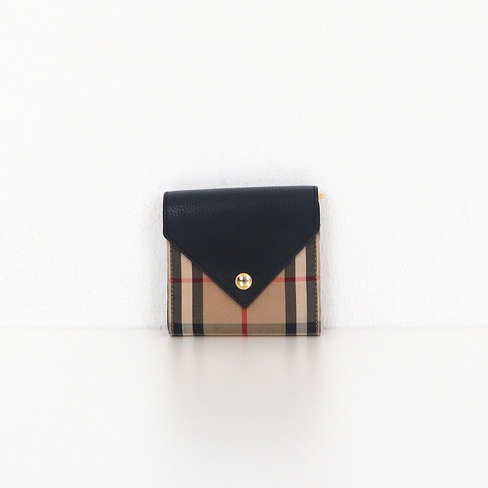Burberry Vintage Check Grain Leather Wallet 8026114