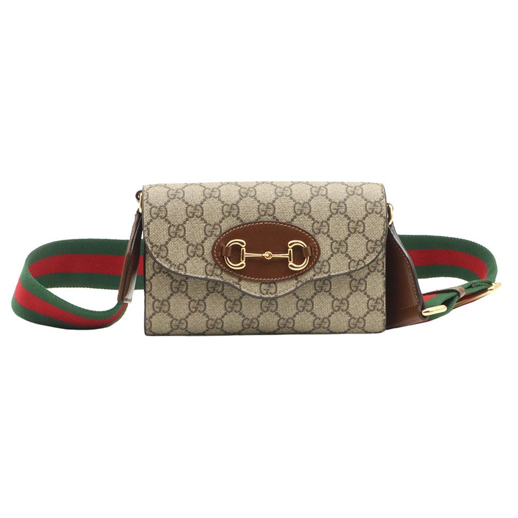 Gucci GG Supreme Canvas Horsebit 1955 Mini Chain Shoulder Bag 2WAY / 724713