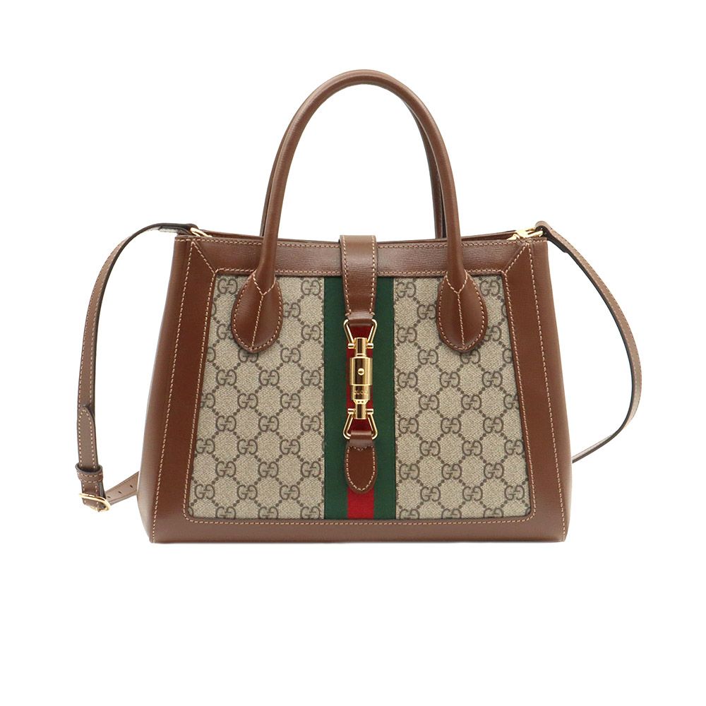 Gucci Supreme Canvas Ophidia Jackie 1961 Medium Top Handle 2WAY Bag / 649016