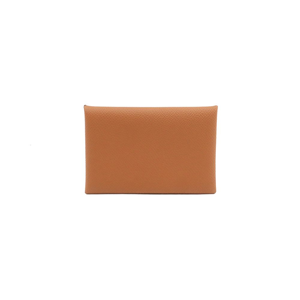 Hermes Caramel Epsom Calfskin Card Holder (Engraved) / H044164CK