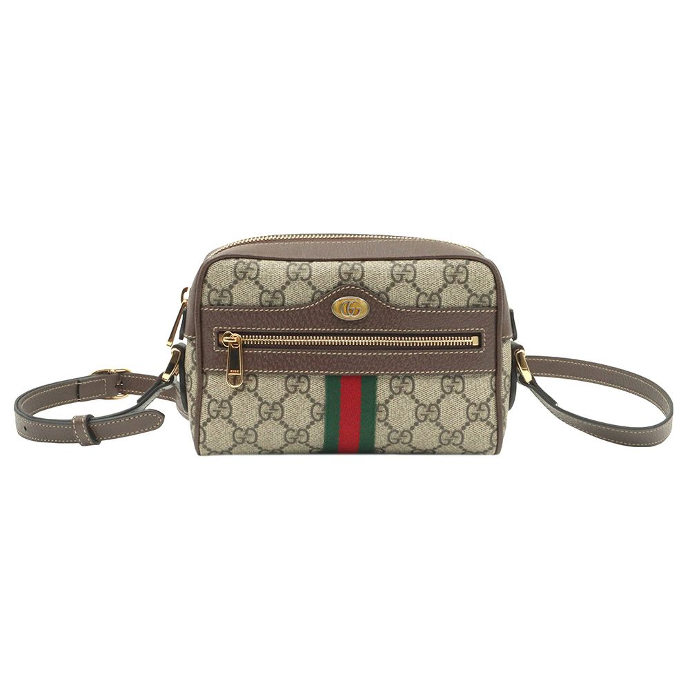Gucci Supreme Canvas Web Ophidia Mini Crossbody Bag / 517350