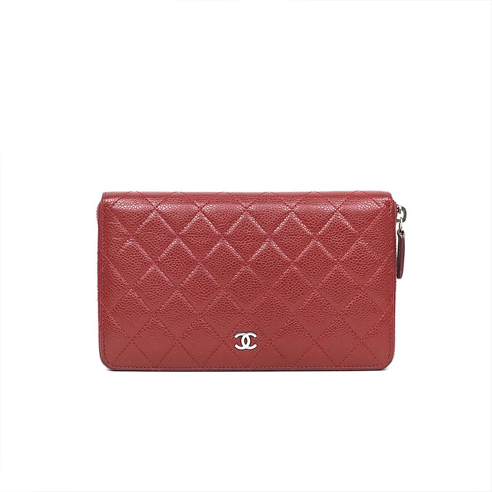CHANEL Classic Caviar Zip Wallet 18 Series SKU