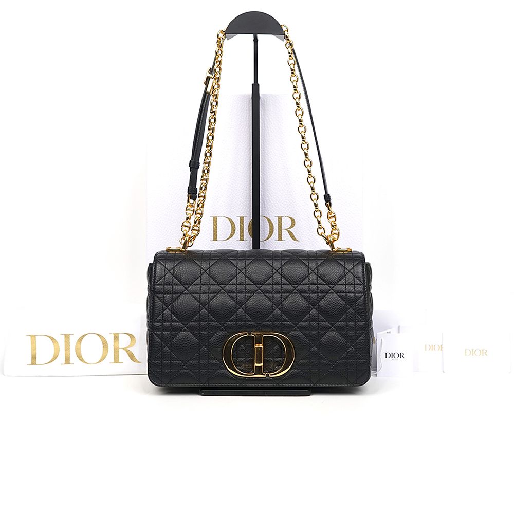 Dior Black Medium Caro Bag - M9242UWHC