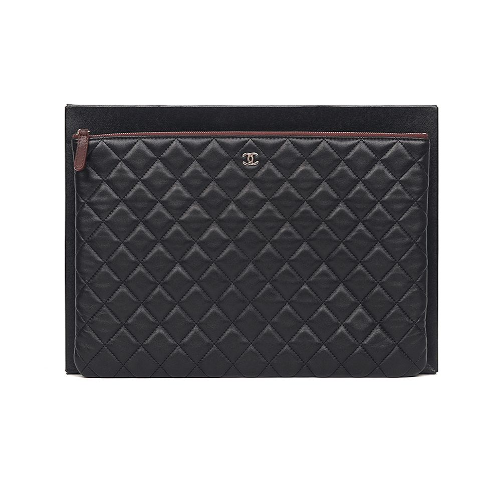 CHANEL Classic Lambskin Large Clutch 18 Series SKU