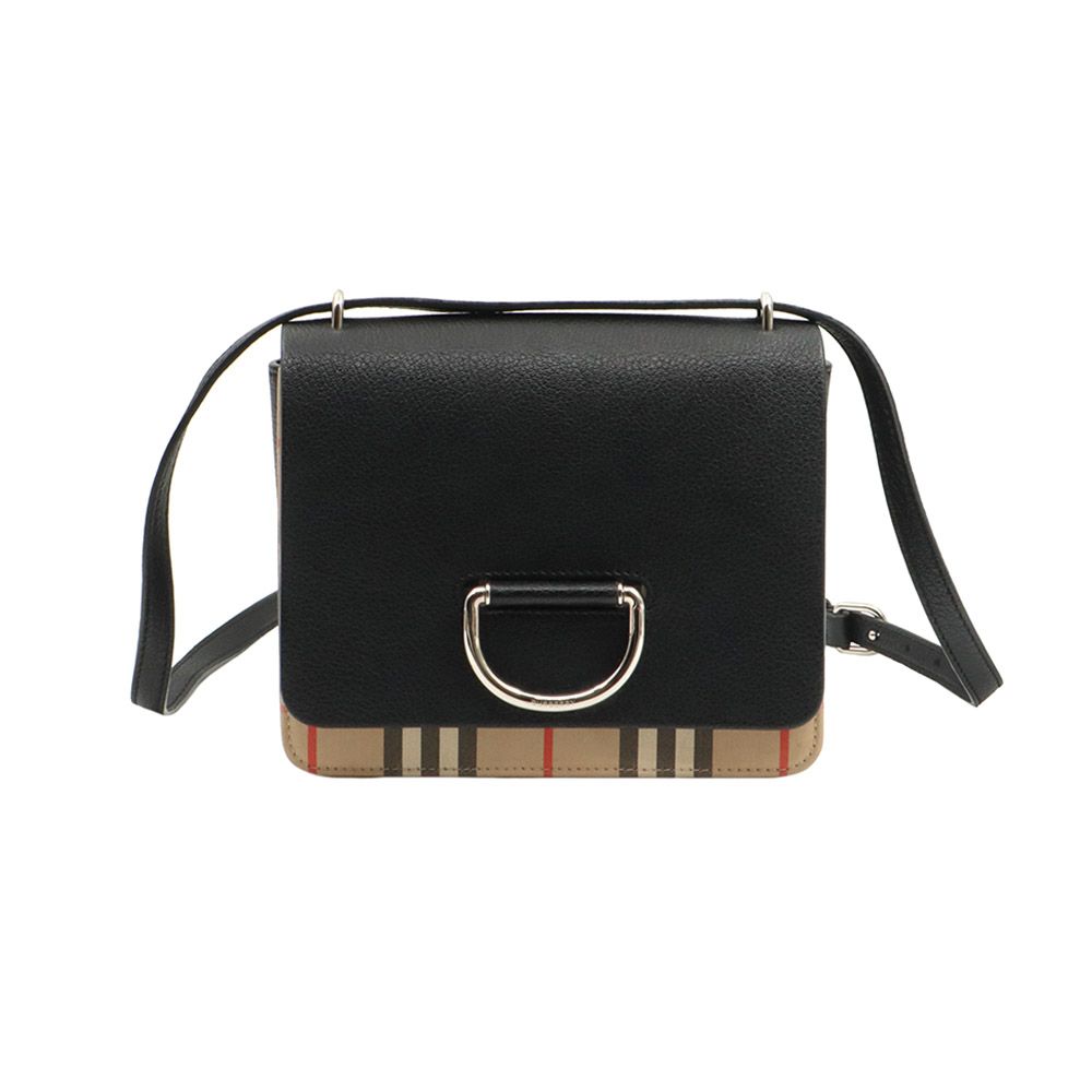 Burberry Vintage Check Leather D-ring Small Crossbody Bag / 8018540
