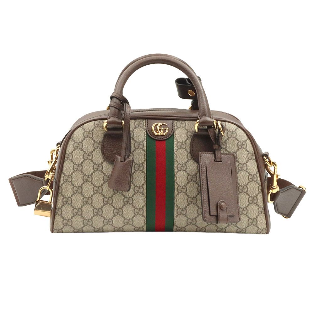 Gucci Supreme Canvas Web Ophidia Gold GG Medium Top Handle 2WAY / 724575