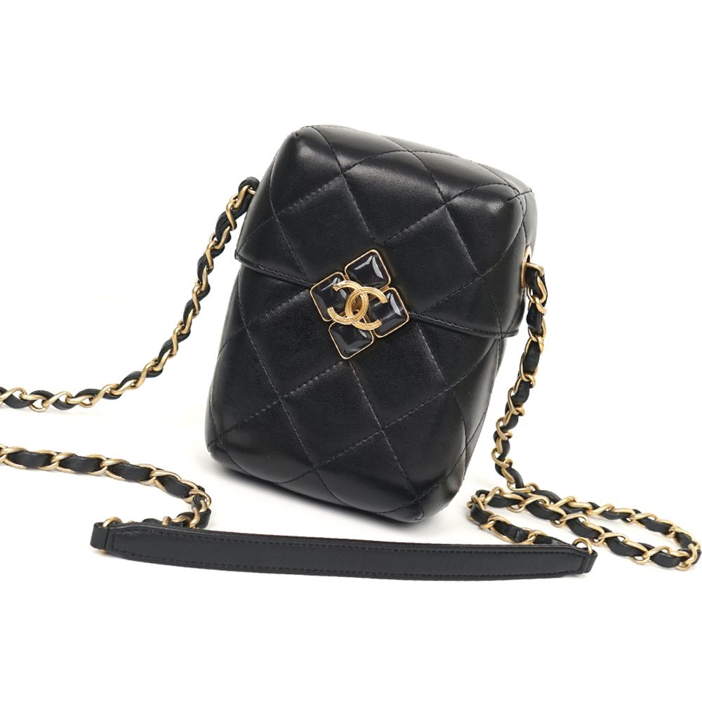 CHANEL Chain Crossbody Bag with Inlaid Chips - SKU: 123456