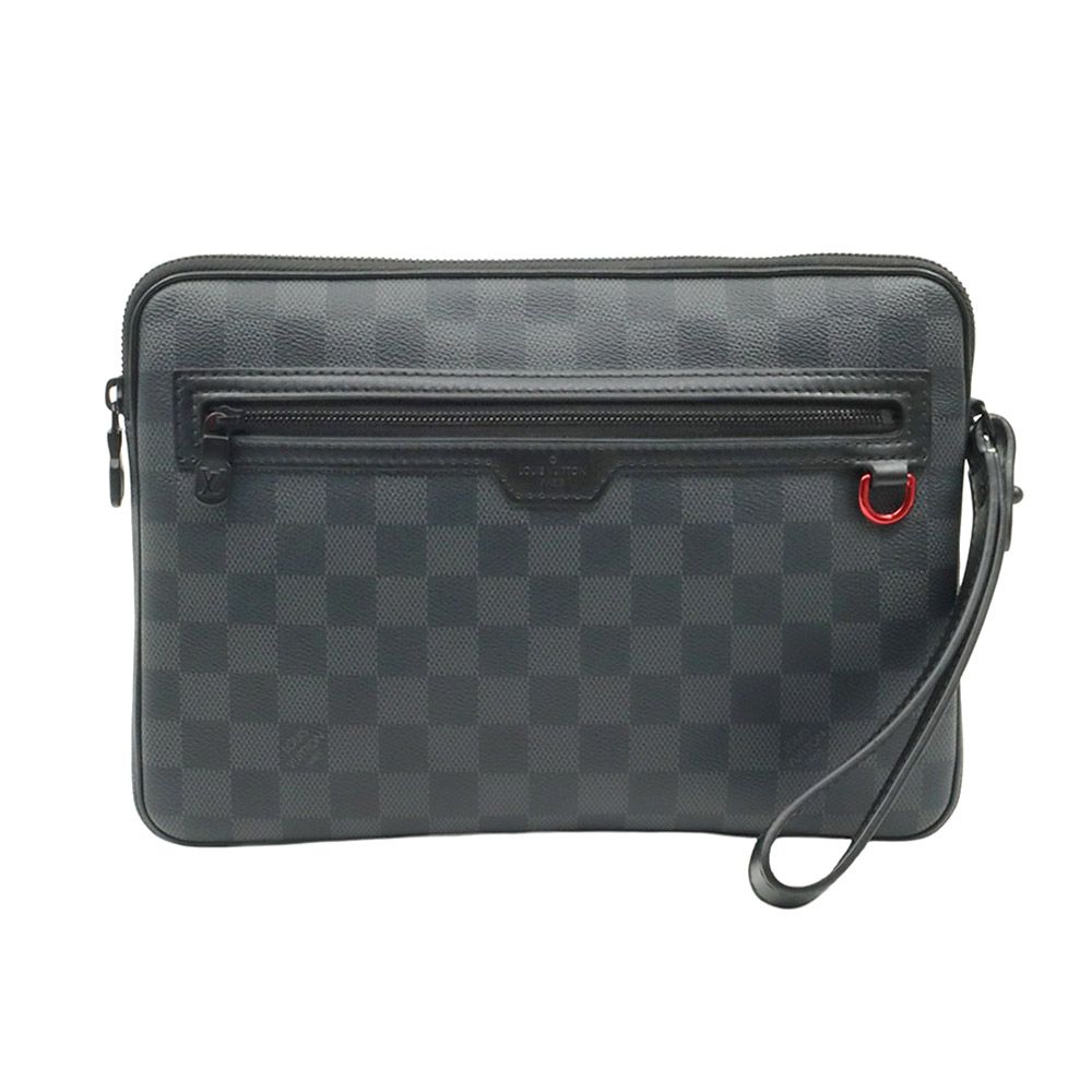 Louis Vuitton Graphite Canvas Utility Clutch with Chip (Integrated) / N60324