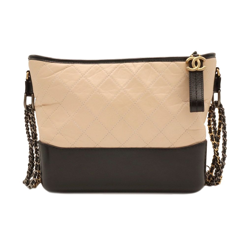 CHANEL Gabrielle Beige Medium Hobo Shoulder Bag (Size 26) / A93824