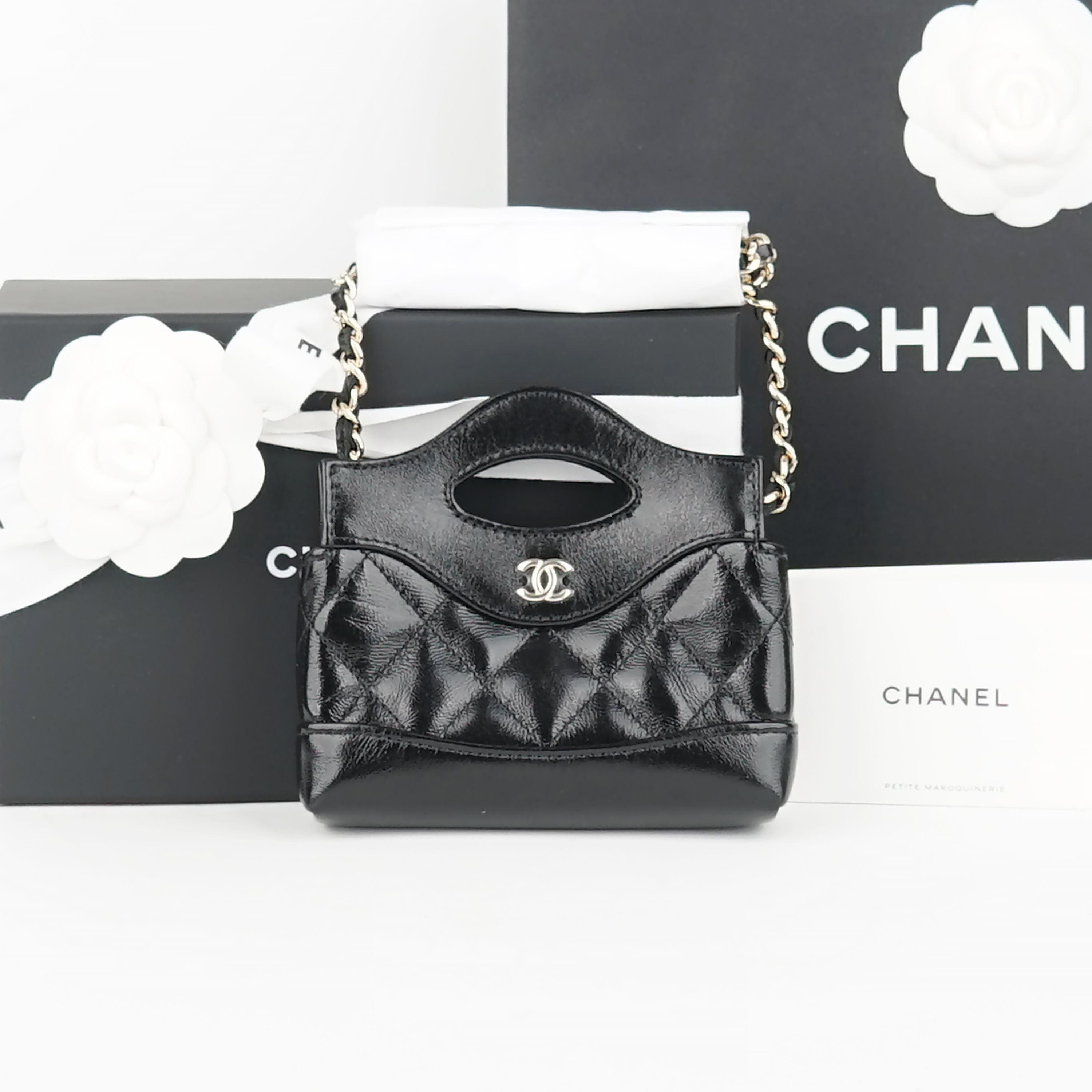 CHANEL Nano Chain Bag Internal Chip Unused New Product AP3875