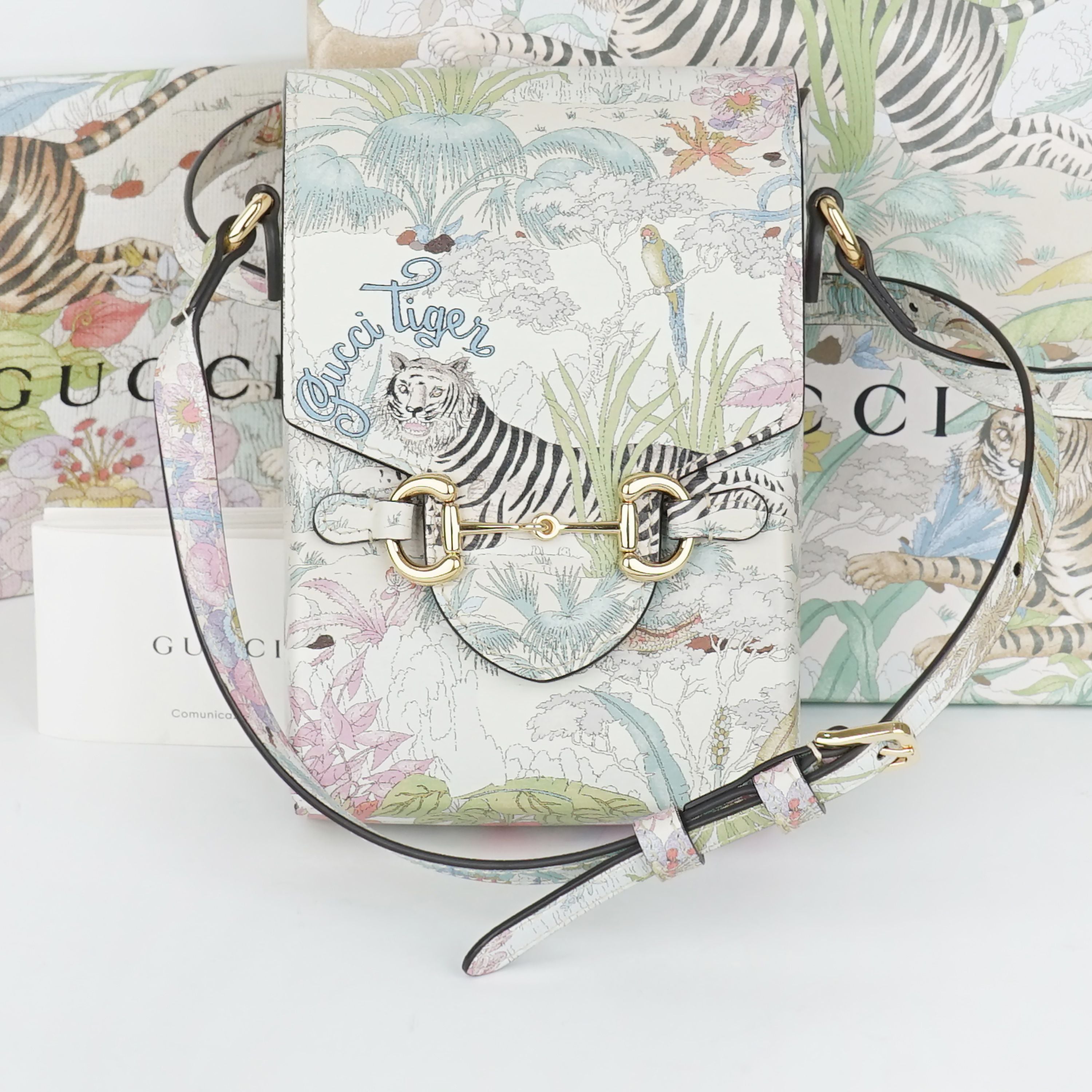 Gucci Tiger Mini Crossbody Bag 1955 Horsebit 625615