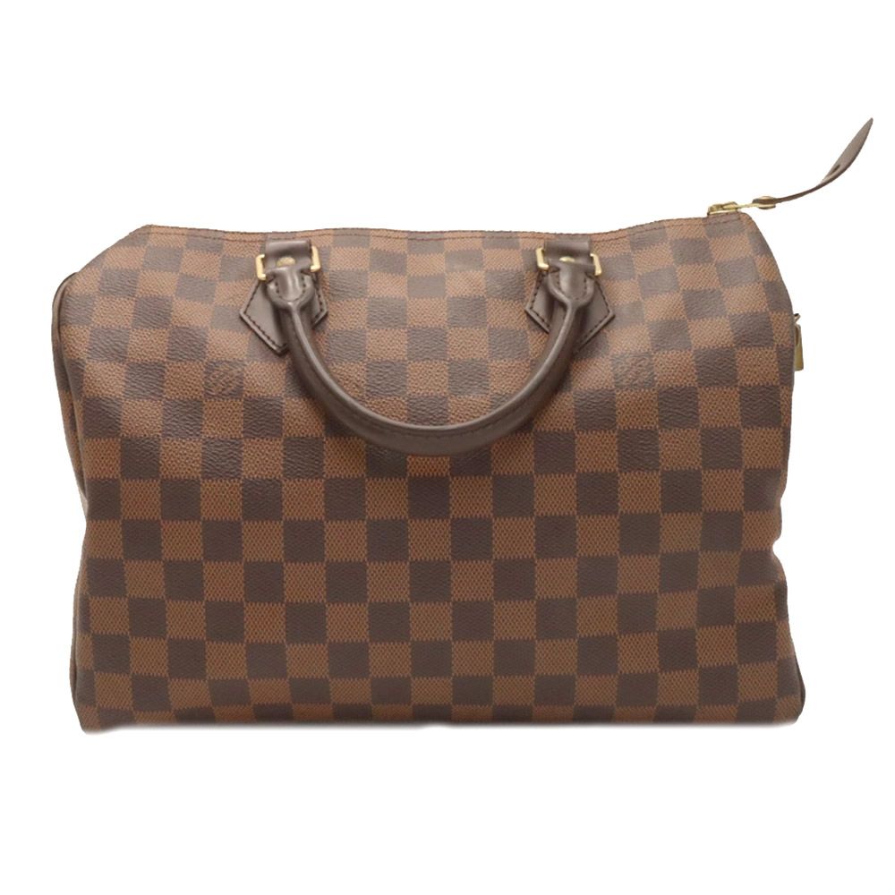 Louis Vuitton Damier Ebene Canvas Speedy 30 Tote Bag / N41531
