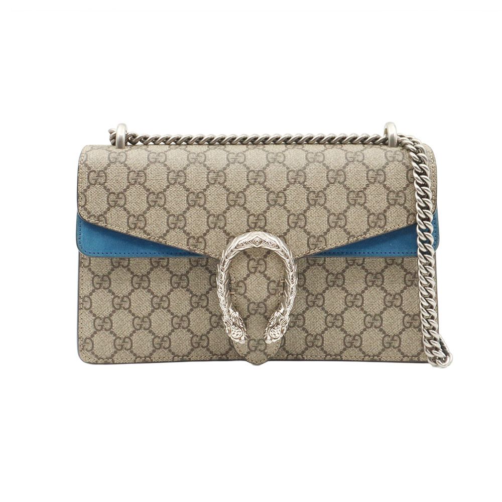 Gucci Blue Suede Dionysus Small Chain Shoulder Bag / 400249