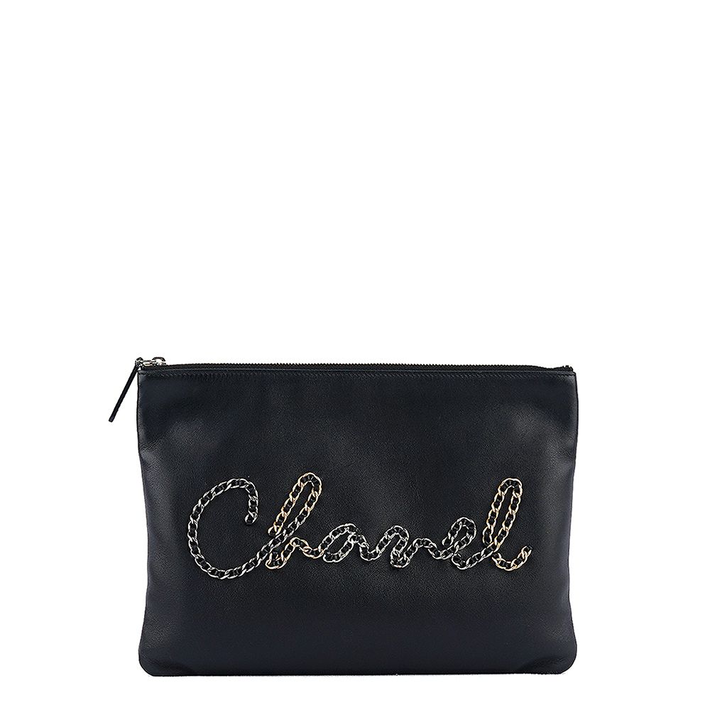 CHANEL Seasonal Initial Clutch Bag 29th AP1438
