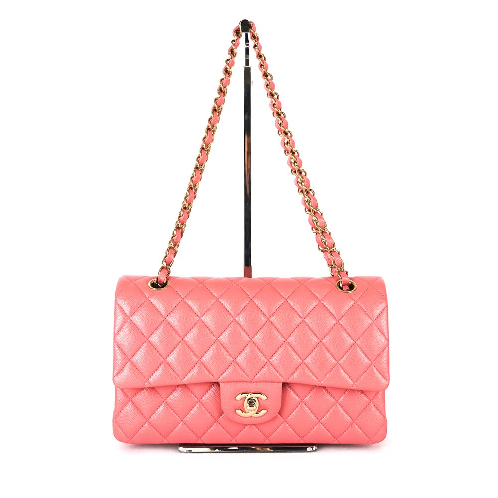 CHANEL Classic Caviar Medium Pink A01112 Display Quality