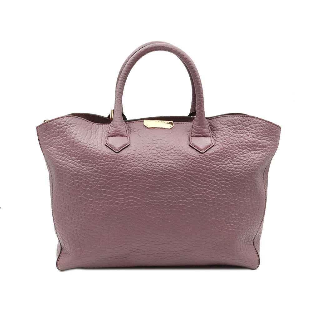 Burberry Purple Grain Leather Gold Large 2WAY (SKU: 3928335)