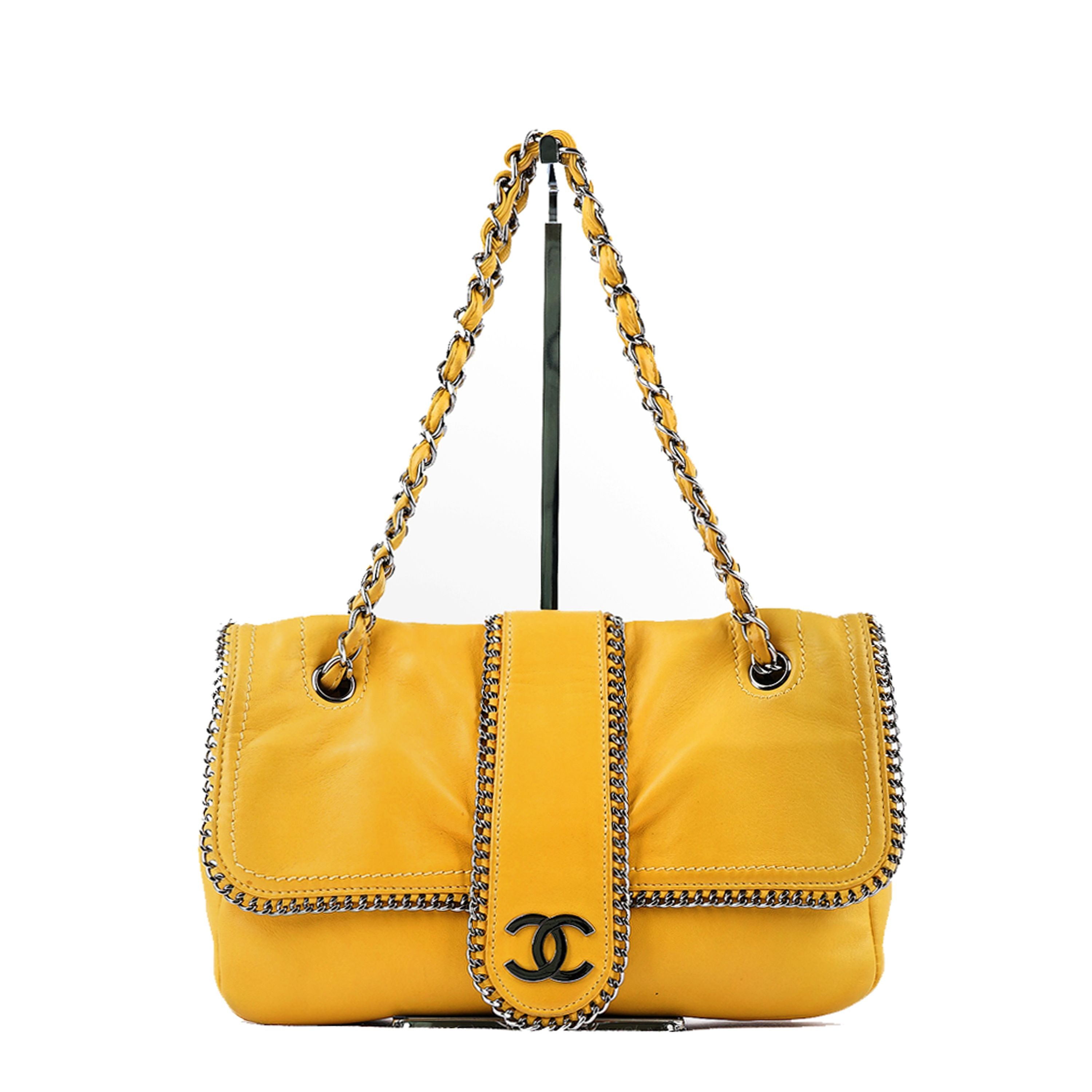 CHANEL Mustard Shoulder Bag 11th Generation 2WAY