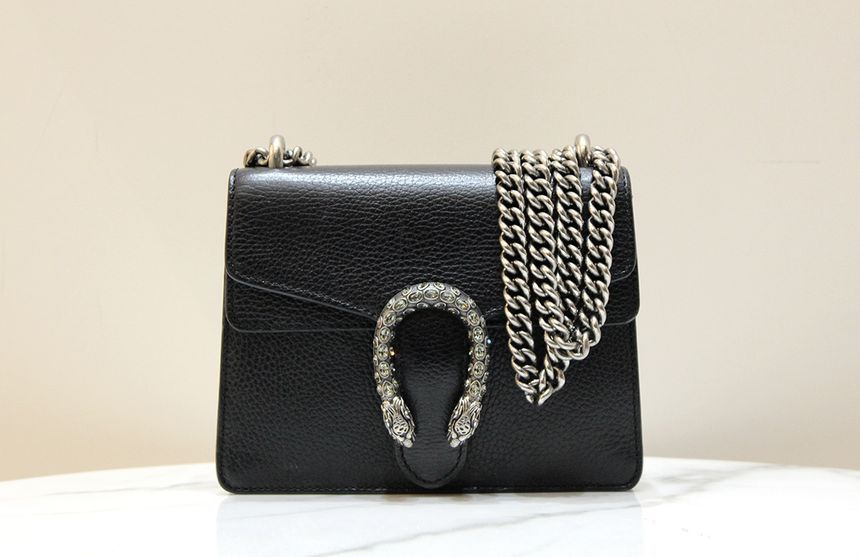 Gucci GG Dionysus Supreme Black Mini Shoulder Bag 421970