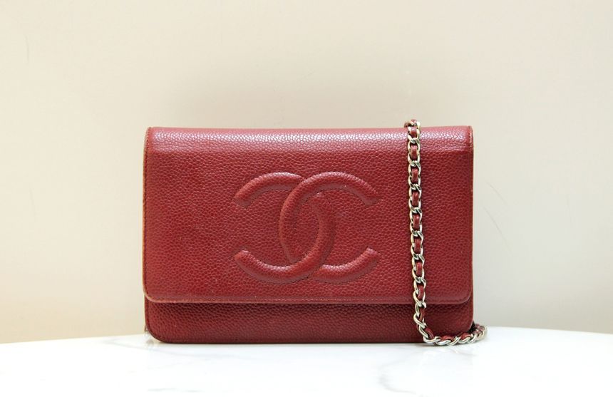 CHANEL Caviar Timeless WOC Mini Chain Flap Shoulder Crossbag B Grade SKU