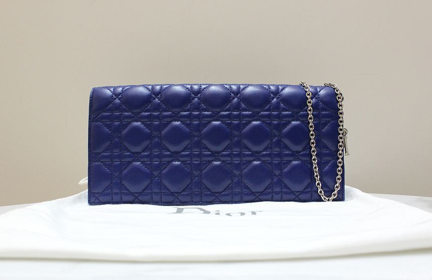 Dior Blue Chain Pouch Crossbody Bag M1922 [Preloved] A Grade