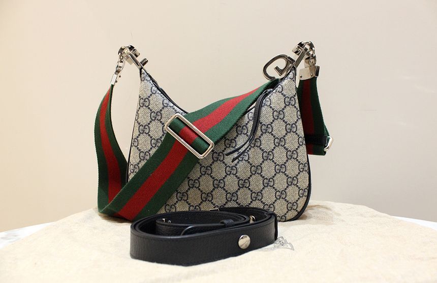Gucci GG Supreme Addish Small Hobo Shoulder Crossbag 699409 A-Grade