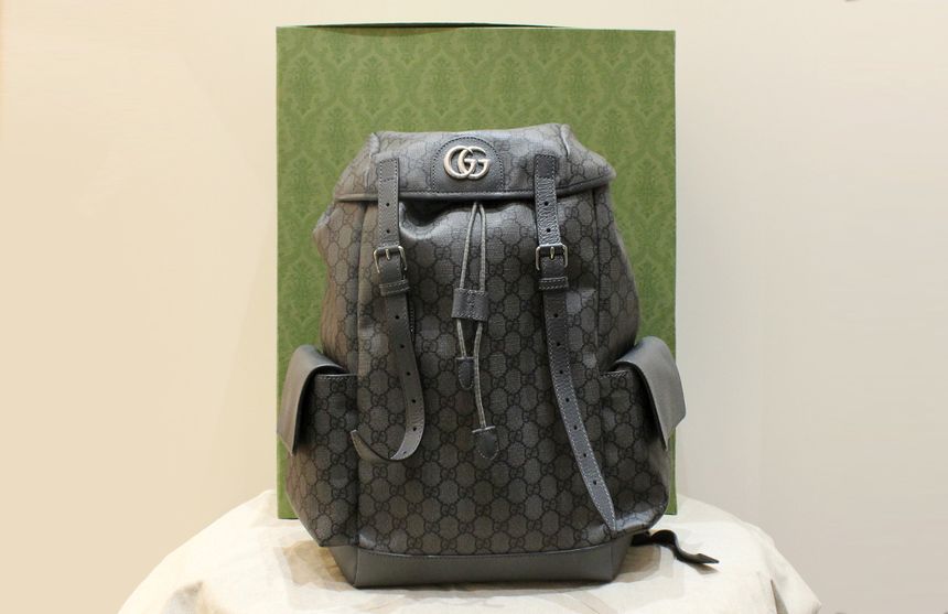 Gucci GG Ophidia Medium Black Backpack 598140