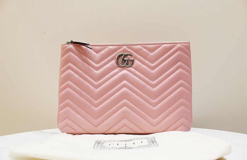 Gucci GG Matelasse Quilting Pouch & Clutch Bag 525541 A+ Grade