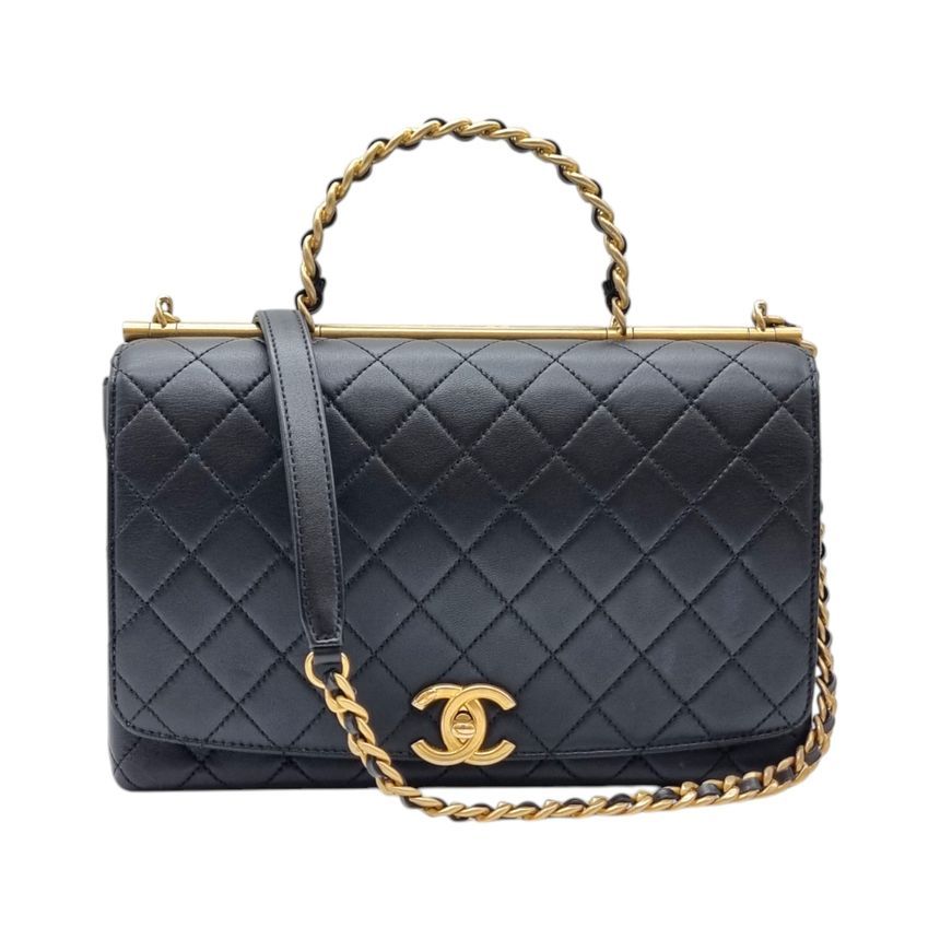CHANEL Season Top Handle Chain Shoulder Bag CHB011911