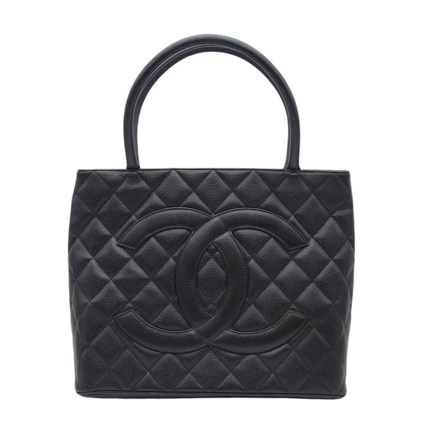 CHANEL Caviar Gold Coin Bag Tote Bag CHA120611