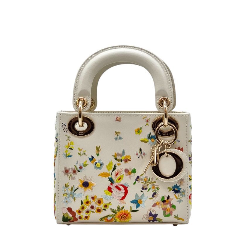 Dior Light Lady Flower Tote Bag [Small] DIB022206