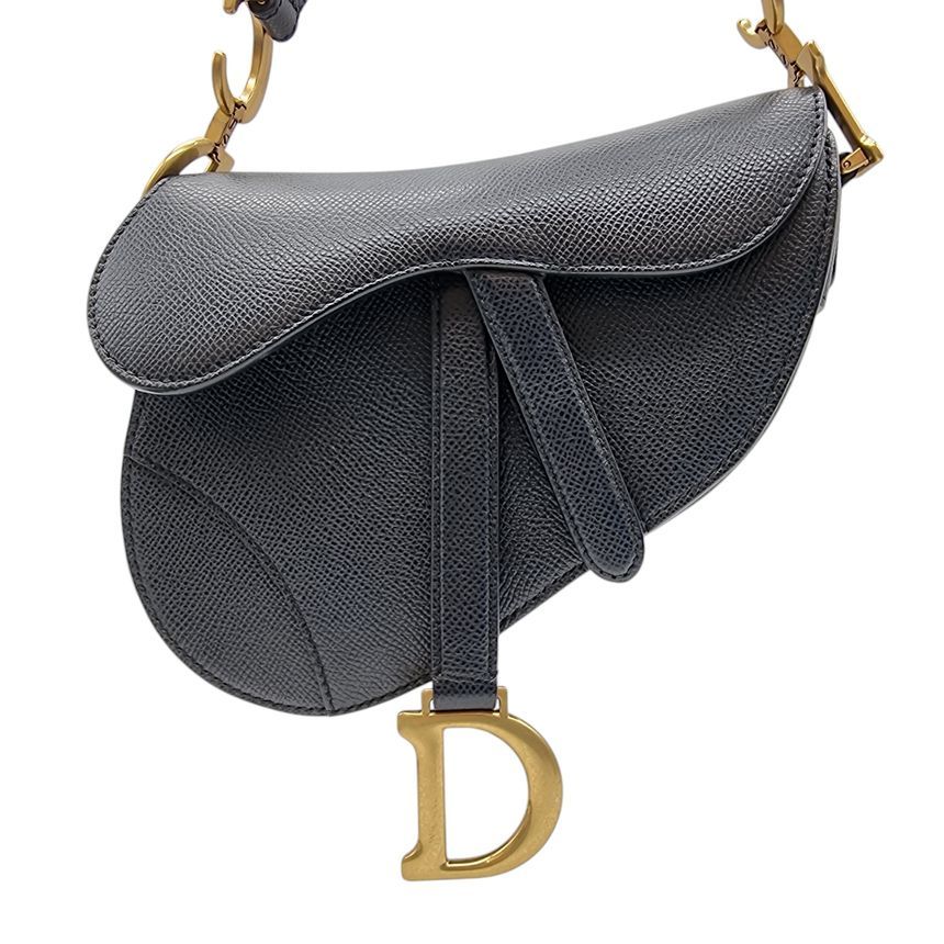 Dior Mini Leather Saddle Tote Bag with Strap DIB012204