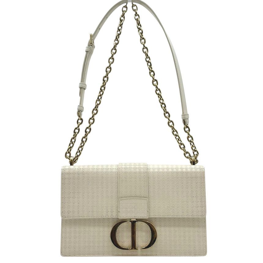 Dior Leather Shoulder Bag Crossbody White DIB011018
