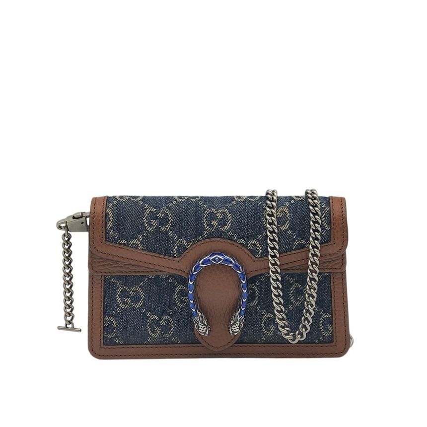 Gucci Super Mini Unused Dionysus Denim Crossbody Bag GUA102859