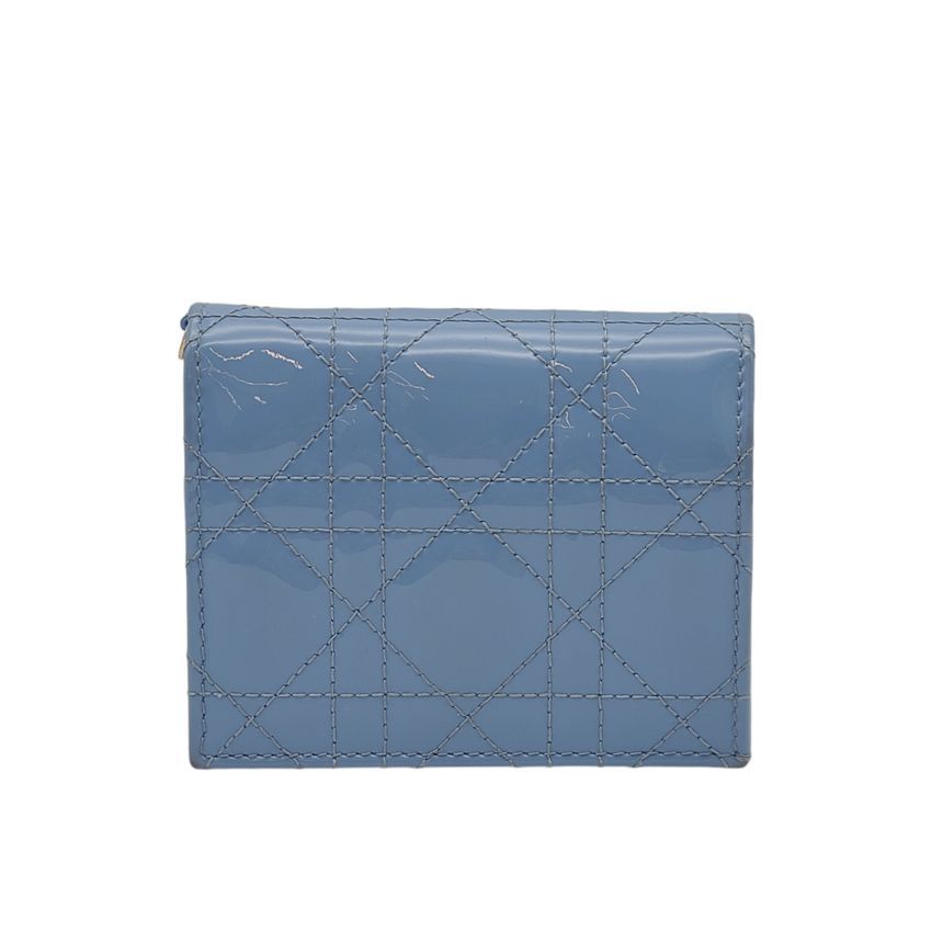 Louis Vuitton Unused Dior Lady Patent Women's Wallet DIA100416