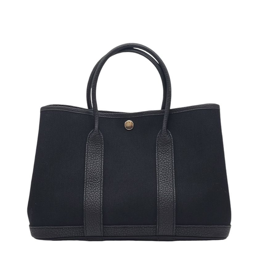Hermes Canvas Tote Bag for Garden Party HEA110646