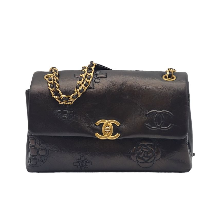 CHANEL Camellia Flap Bag Crossbody CHA062836