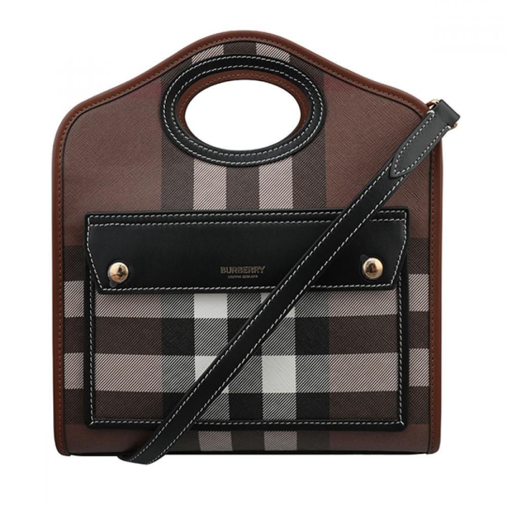 Burberry Mini Shoulder Bag with Check Pocket 8071386A8900
