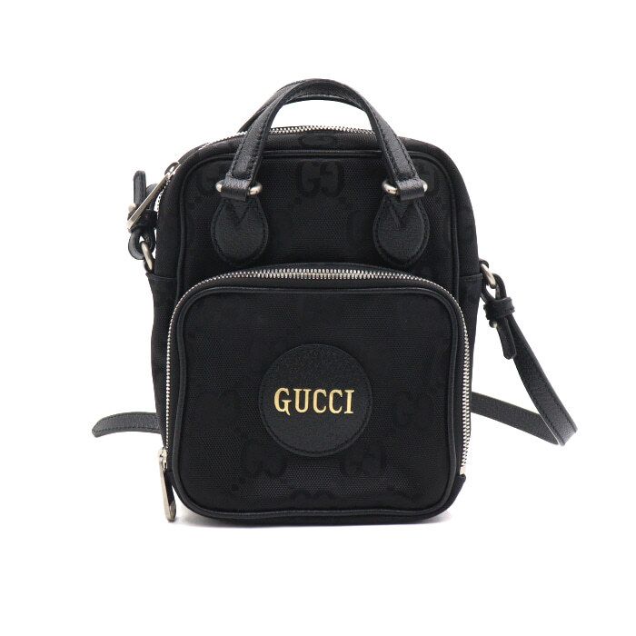 Gucci Black GG Off-The-Grid Unisex Handle Tote Shoulder Crossbody Bag AA50281