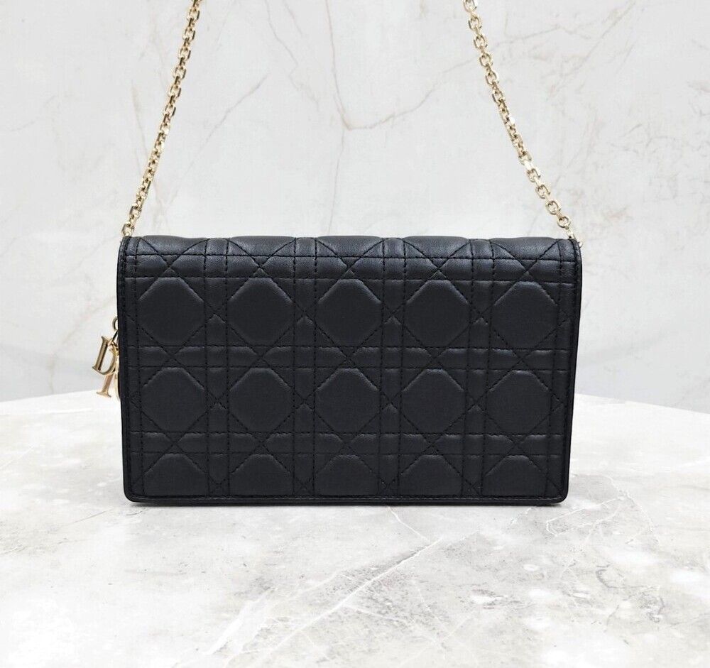 Dior Lady Pouch Chain Bag Black Canage S0204ONMJ