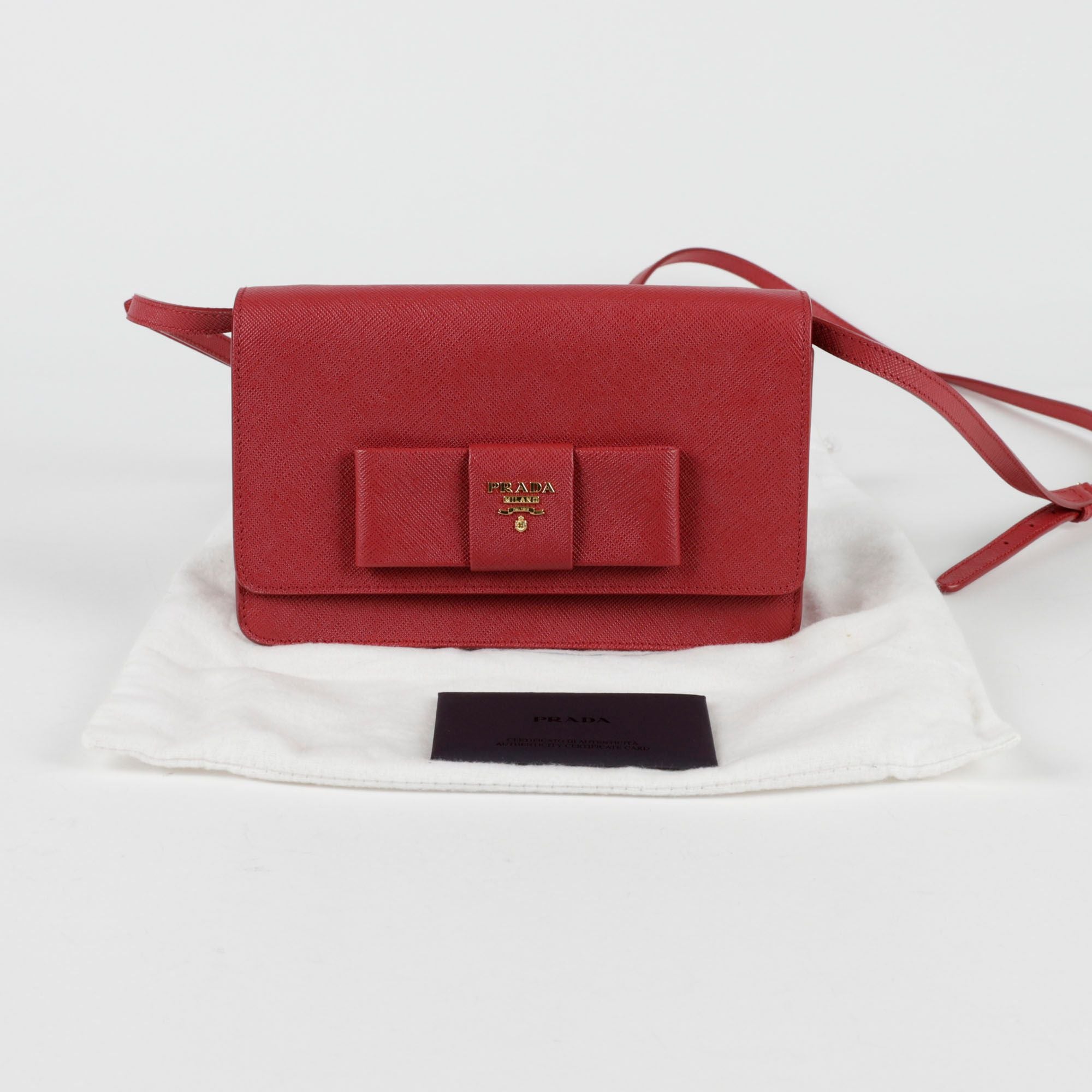 Prada Ribbon WOC Shoulder Crossbody Bag BT1009