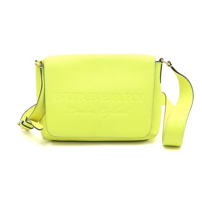 Burberry Neon Yellow Leather Shoulder Bag with Crossbody AA50171 4065882
