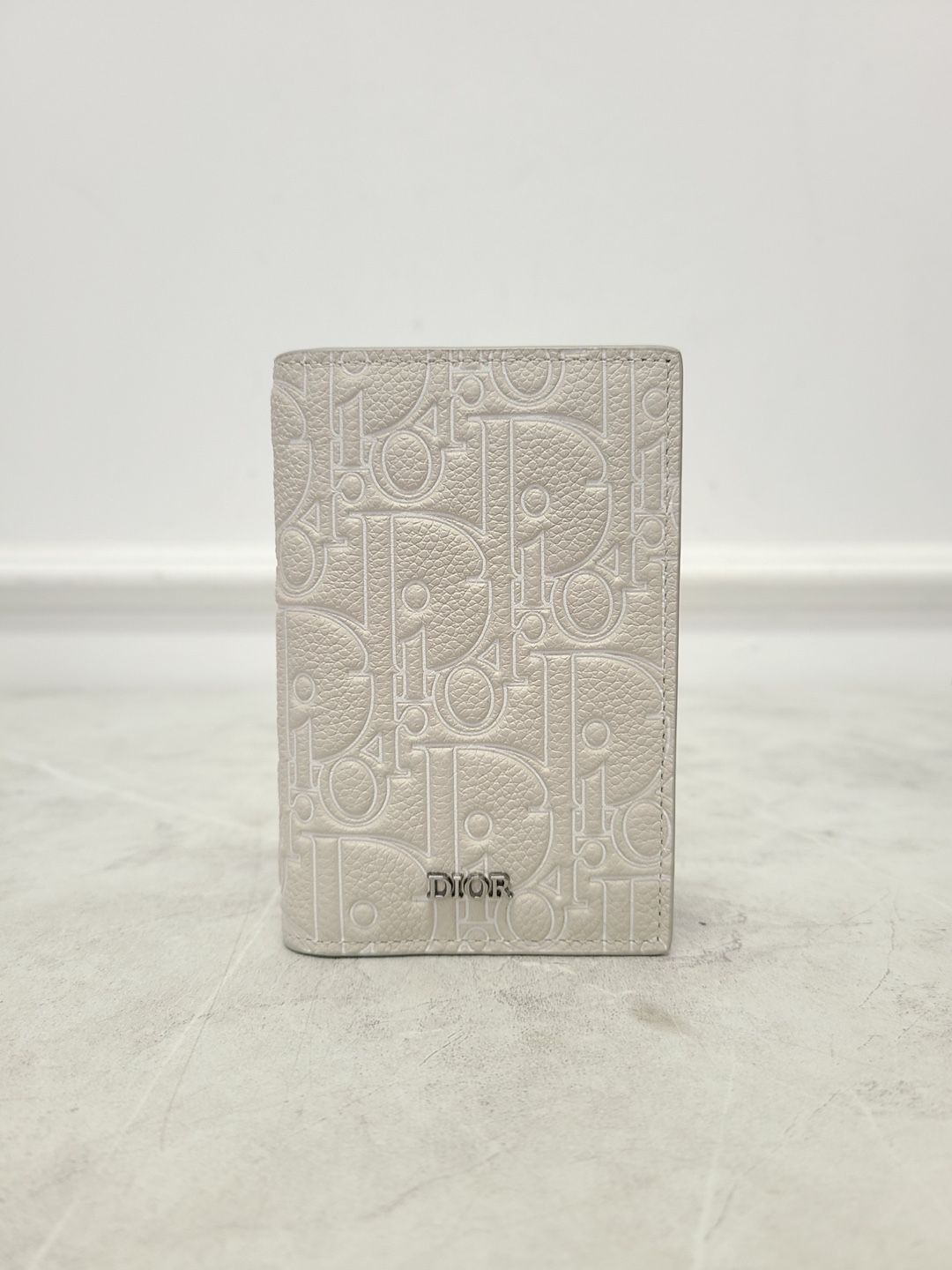 Dior Beige Oblique Graffiti Vertical 2-tier Card Wallet - SKU