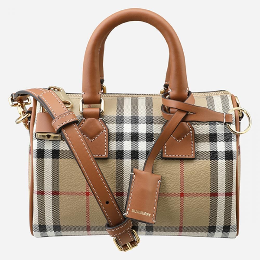 Burberry Mini Check Bowling Bag 8092130 A9534