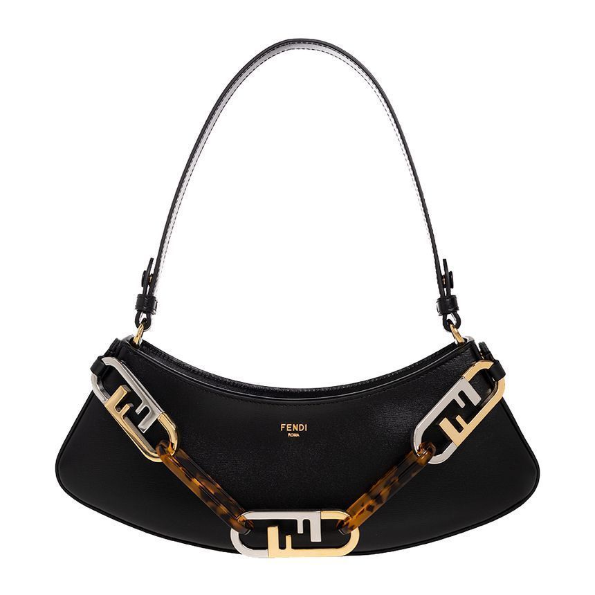 Fendi Swing Shoulder Bag Black 8BS068 AHM0 F19KX