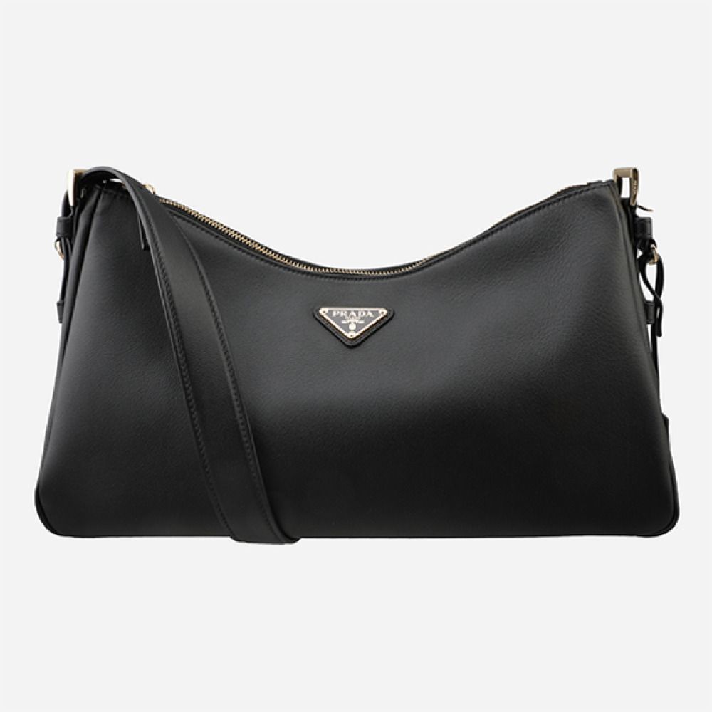 Prada Leather Shoulder Bag Black 1BC231 2CYS F0002