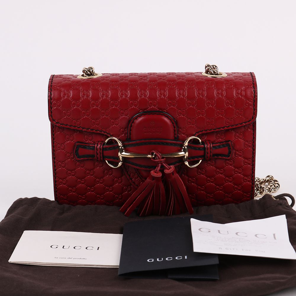 Gucci Red Sima Emily Mini Crossbag 449636