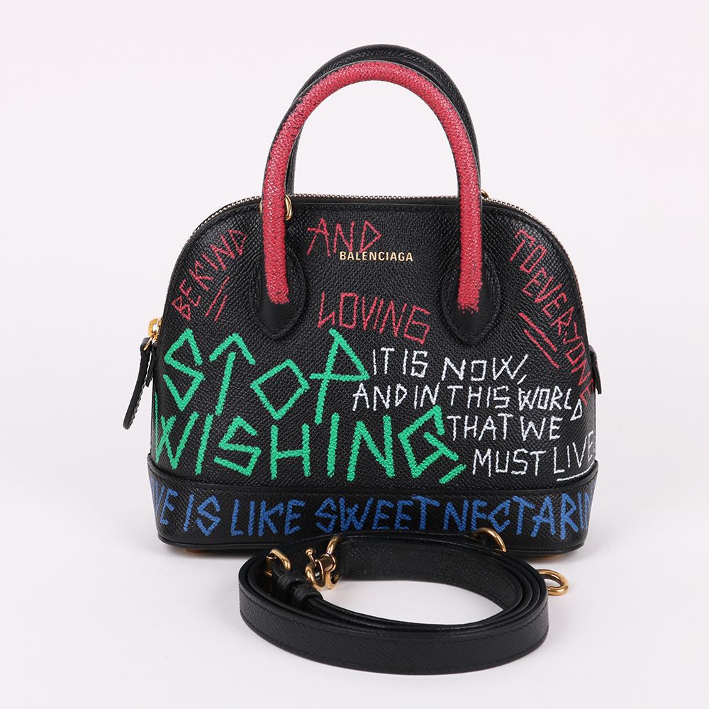 Balenciaga Mini Crossbody Bag with Graffiti Print - SKU 12345